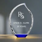 MINITROPHIES Custom Crystal Award with Blue Base2