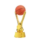 Painted basketball trophy Gold